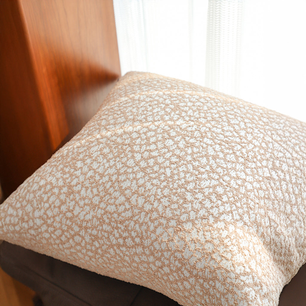 SOGA 2X 50cm Neutral Beige Speckled Pattern Contemporary Throw Pillow