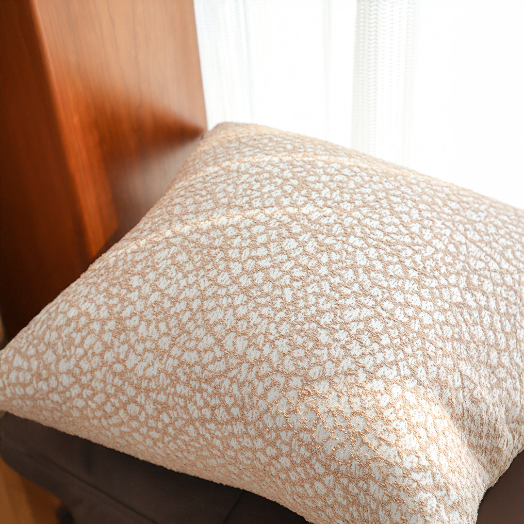 SOGA 2X 50cm Neutral Beige Speckled Pattern Contemporary Throw Pillow