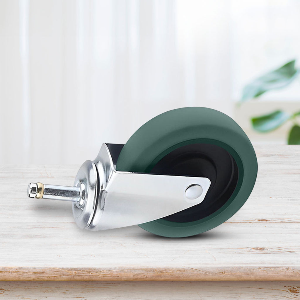 SOGA 2 x 4" Heavy Duty Polyurethane Swivel Castor Wheels