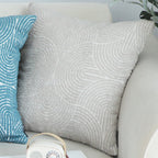 SOGA 2X 50cm Throw Pillow Off White Lumbar Embroidered Decorative Cover Stitch for Home Decor