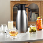 SOGA 2.0L Silver Color 3-Layer Stainless Steel Vacuum Durable Thermal Flask