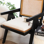 SOGA 2X  White Chevron Square Cushion Soft Leaning Plush Backrest Throw Seat Pillow