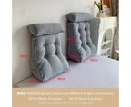 SOGA 2X 45cm Grey Triangular Wedge Lumbar Pillow Headboard Backrest Sofa Bed Cushion Home Decor