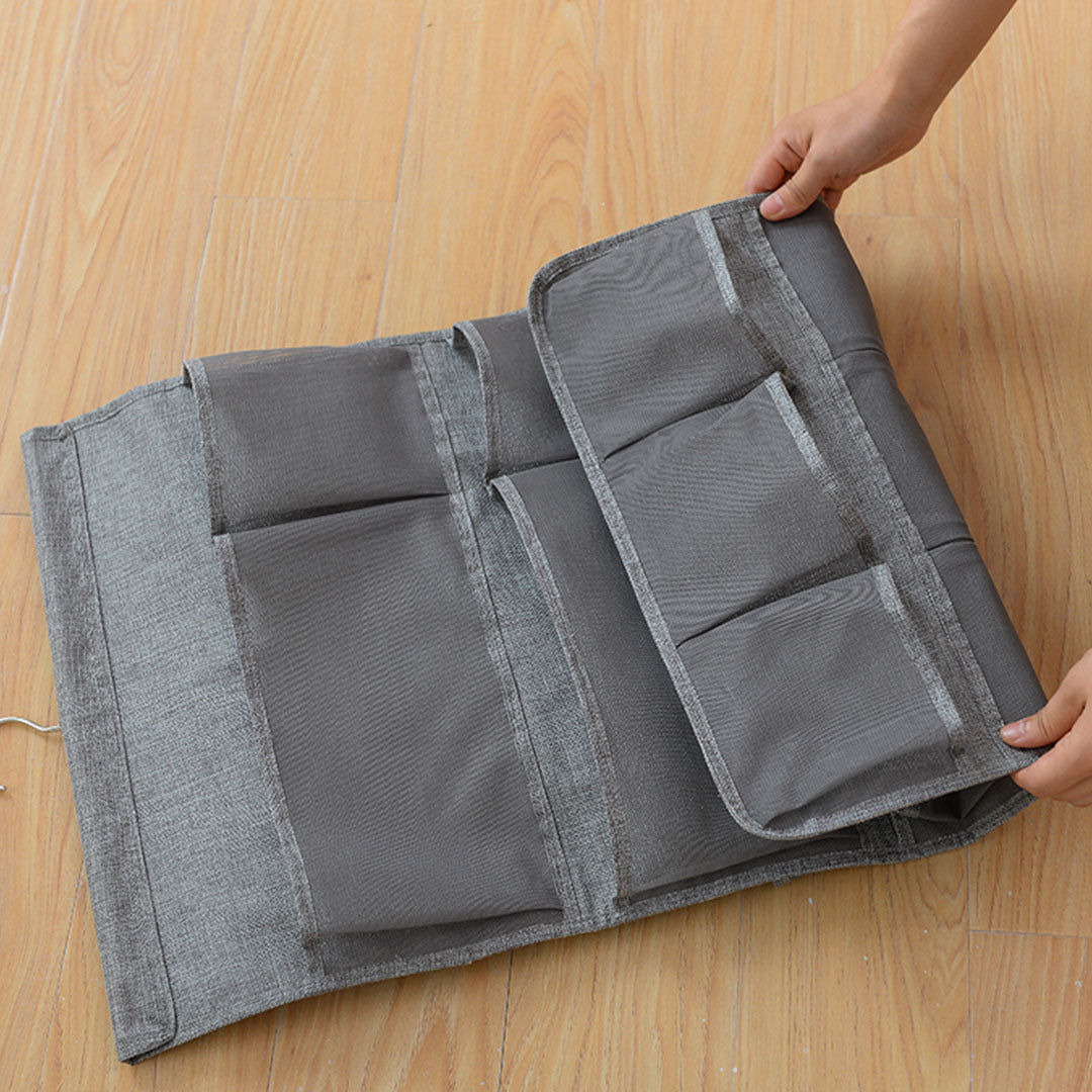 SOGA Grey Double Sided Hanging Storage Bag Underwear Bra Socks Mesh Pocket Hanger Home Organiser