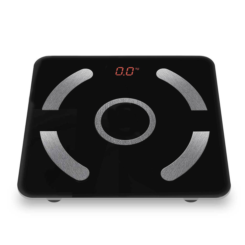 SOGA Wireless Bluetooth Digital Body Fat Scale Bathroom Weighing Scales Health Analyzer Weight Black