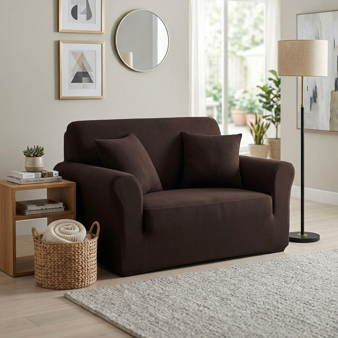 SOGA 1-Seater Coffee Sofa Cover Couch Protector High Stretch Lounge Slipcover Home Decor