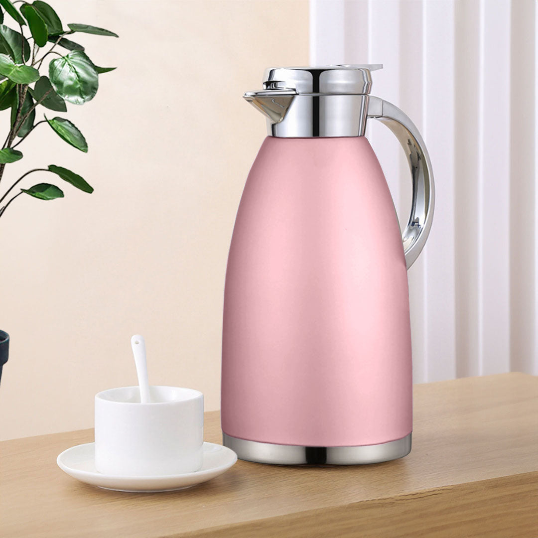 Soga 1.8L Rose Color 3-Layer Vacuum Insulated Water Bottle Ideal for Home and Office
