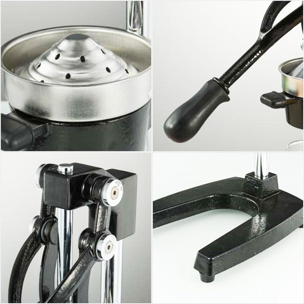 SOGA 2X Commercial Heavy-Duty Manual Citrus Juicer Hand Press Extractor – Matte Black