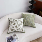 SOGA Floral Cushion 45cm White Green Leaf Botanical Pattern Decorative Throw Pillow $ 66