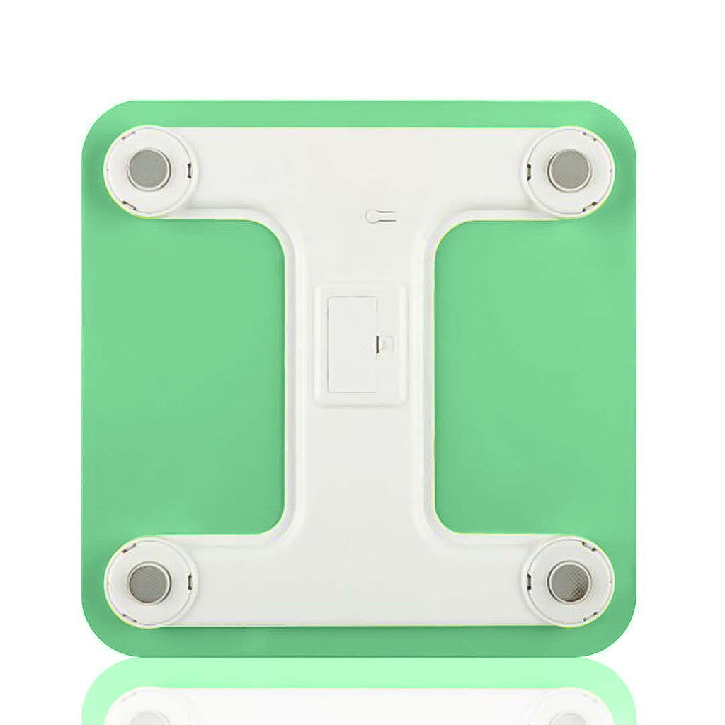 SOGA 180kg Digital Fitness Weight Bathroom Gym Body Glass LCD Electronic Scales Green