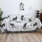SOGA Two-seater White Sofa Cover Leopard Print 180x260cm Polyester $ 102