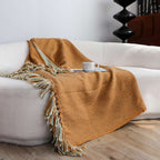 SOGA 2X Mustard Yellow Throw Blanket 127x170cm Soft Acrylic $ 161