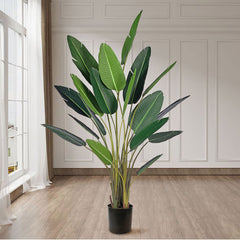 SOGA 245cm Artificial Giant Green Birds of Paradise Tree Fake Tropical Indoor Plant Home Office Decor