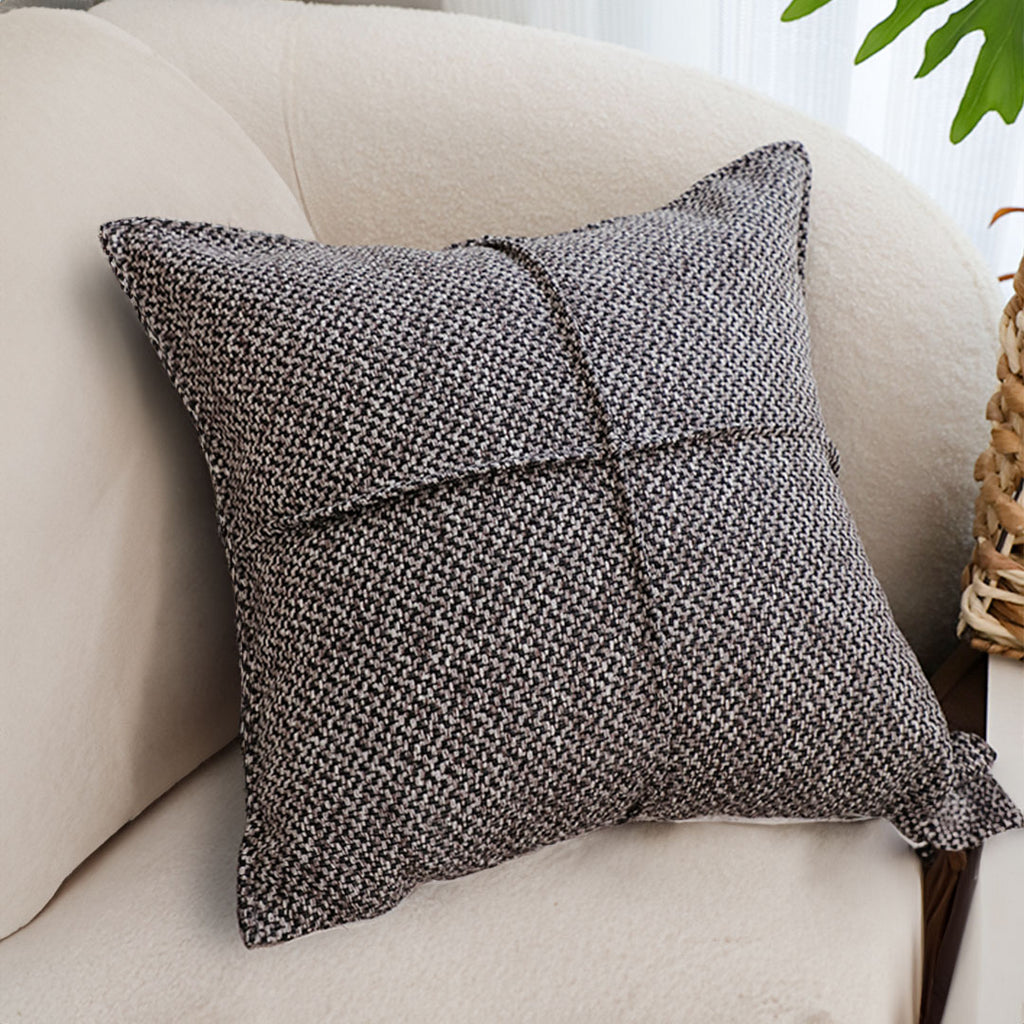 SOGA 2X 45cm Modern Herringbone Textured Woven Square Throw Pillow