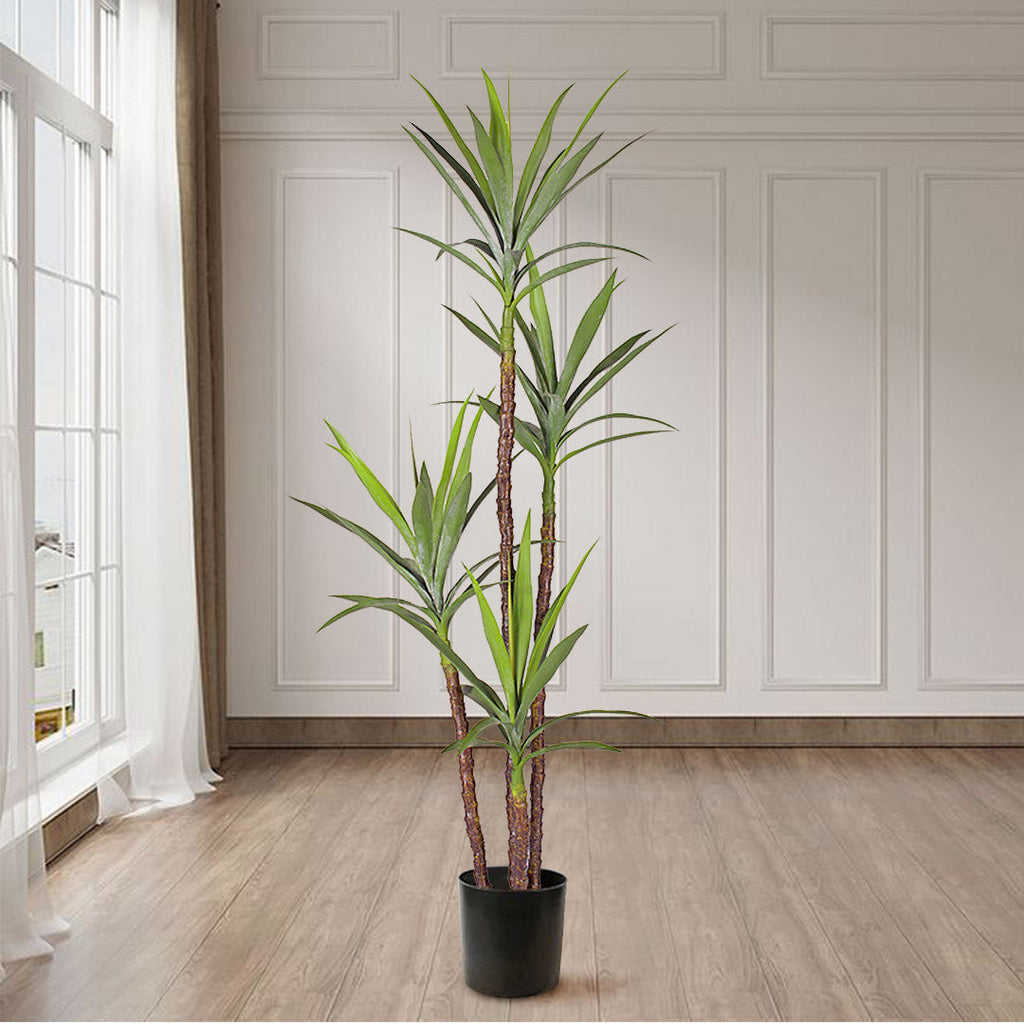 SOGA 4X 180cm Artificial Natural Green Dracaena Yucca Tree Fake Tropical Indoor Plant Home Office Decor