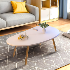 SOGA 2X 80x40cm White Living Room Nordic Coffee Table Simple Modern Home Style