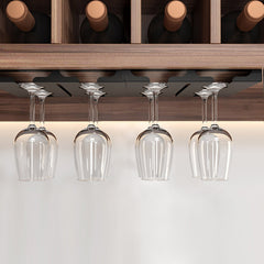 SOGA 2X 33.3cm Wine Glass Holder Hanging Stemware Storage Organiser Kitchen Bar Restaurant Decoration