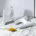 SOGA 2X 31x32cm Ornament Modern Minimalist Bottle Holder Stylish Cylindrical Stand and Plant Pots for Home Décor