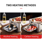 2X 40CM Portable Stainless Steel Outdoor Chafing Dish BBQ Fish Stove Grill Plate $ 151
