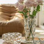 SOGA 29cm Glass Clear Vase Crystal VASE Thick Modern Home Decor
