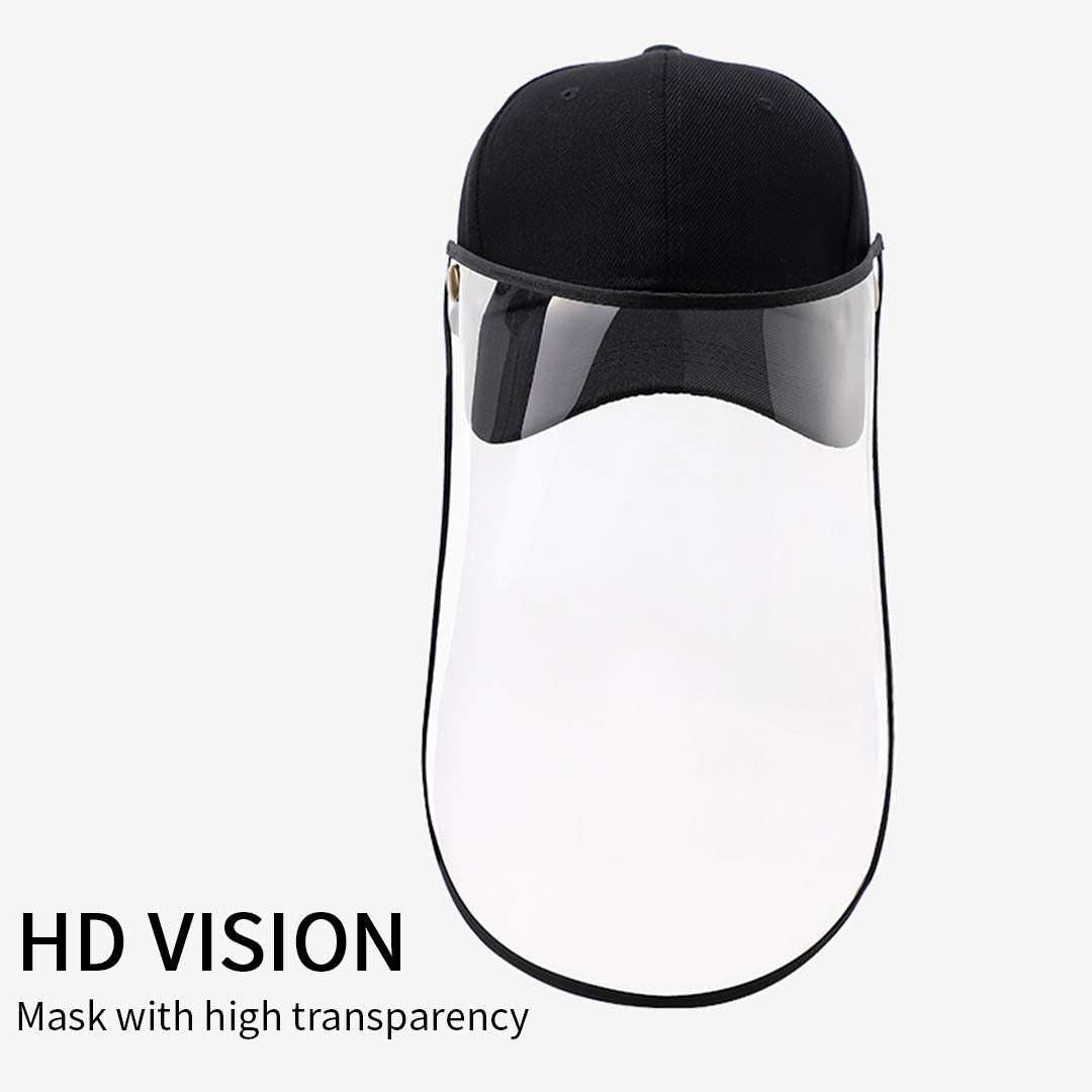 2X Outdoor Protection Hat Anti-Fog Pollution Dust Saliva Protective Cap Full Face HD Shield Cover Adult Black $ 44