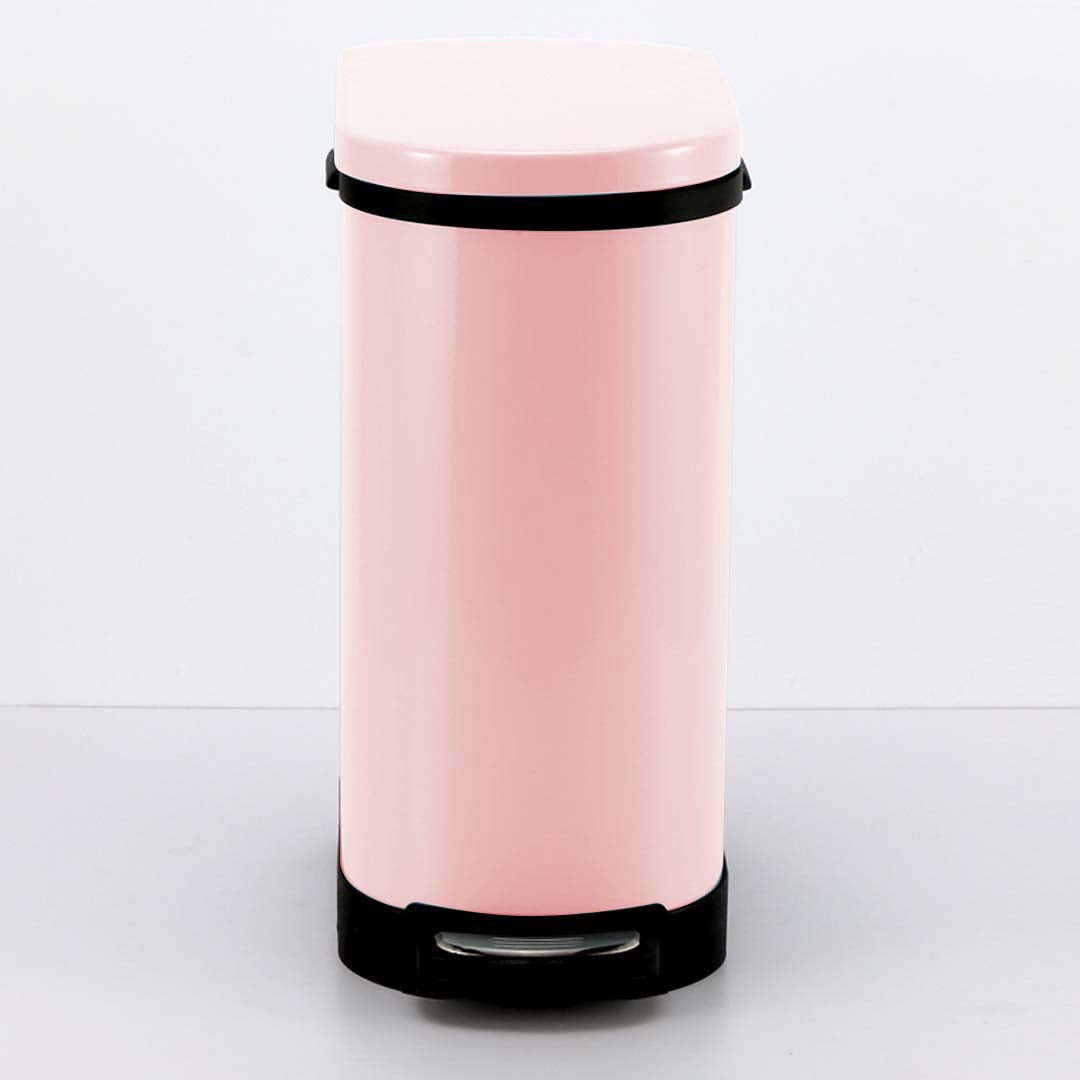 SOGA 2X Foot Pedal Stainless Steel Rubbish Recycling Garbage Waste Trash Bin 10L U Pink