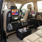 SOGA Car Bundle D – 2 Back Seat Storage Bag & Black Collapsible Trunk Cargo Organizer