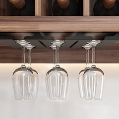 SOGA 2X 34cm Wine Glass Holder Hanging Stemware Storage Organiser Kitchen Bar Restaurant Decoration
