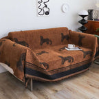SOGA Two-seater Brown Sofa Cover Leopard Print 180x260cm Polyester $ 125
