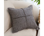 SOGA 45cm Modern Herringbone Textured Woven Square Throw Pillow