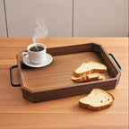 SOGA 33.8x23x5cm Paulownia Wood Serving Tray