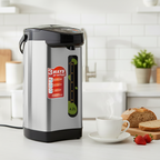 SOGA 2X 4.2L Silver Stainless Steel Electric Thermal Pot Dispenser with 3 Dispensing Modes