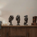 SOGA Home & Living Bundle – Abstract Resin Face Sculptures for Modern Art Home Decor $ 0