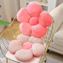 SOGA Pink Flower Cushion Shaped for Floor and Sitting Throw Pillow