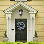 Vintage Lamp 6X 54.5cm Elegant Aluminum & Glass Lantern Chandelier Classic Hanging Light Fixture Antique Style