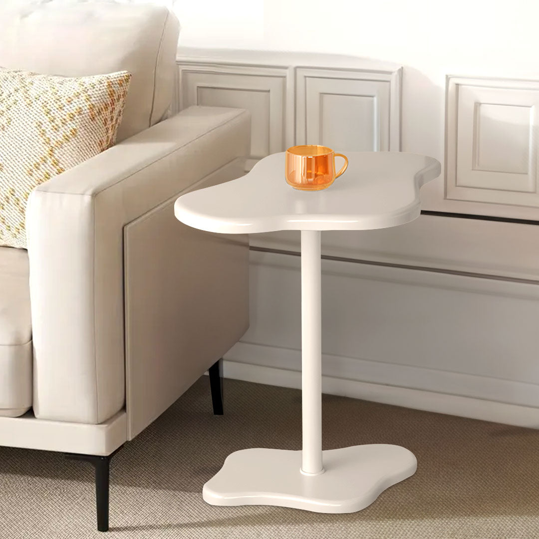 SOGA 42x28cm White Minimalist Cloud Shaped Table Durable Stylish Accent for Home Décor