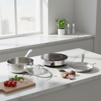 SOGA Kitchenware Bundle – 26cm Smart Induction Cooktop, 30cm Saucepan & 28cm Fry Pan
