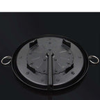 SOGA Portable Korean BBQ Butane Gas Stove Stone Grill Plate Non Stick Coated Round