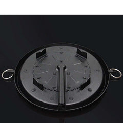 SOGA Portable Korean BBQ Butane Gas Stove Stone Grill Plate Non Stick Coated Round