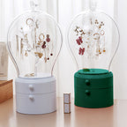 SOGA Green 360 Degree 2 Layered Jewelry Storage Box Waterproof Dustproof Accessories Organiser