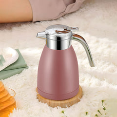 SOGA 2X 1.2L Stainless Steel Water Bottle Insulated Vacuum Flask Coffee Jug Thermal Pink