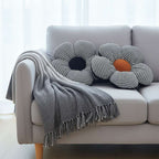SOGA Home & Living Bundle – Black Flower Floor Pillows & Star Grey Gradient Tassel Blanket $ 149
