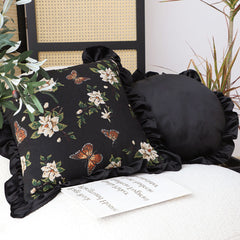 SOGA 2X 45cm Square Vintage Decorative Embroidered Square Throw Pillow
