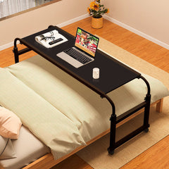 SOGA 2X 140x45cm Black Cross Bed Movable Desk Table w/ Adjustable Length & Height