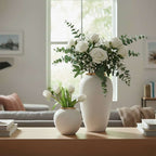 SOGA Home & Living Bundle – Plain White Ceramic Flower Vases for Elegant Living Room Decor $ 161
