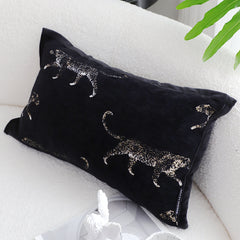 SOGA 2X 35cm Black Throw Pillow Elegant Decorative Cushion Living Room Modern Home Decor