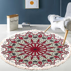 SOGA 2X 120cm Mandala Modern Ethnic Tassel Print Anti-slip Doormat Home Decor