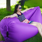 Fast Inflatable Sleeping Bag Lazy Air Sofa Purple