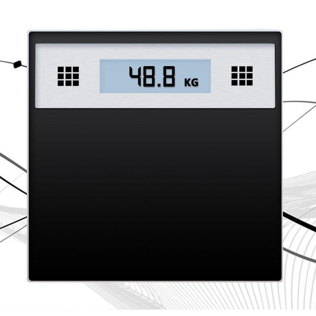 SOGA 180kg Electronic Talking Scale Weight Fitness Glass Bathroom Scale LCD Display Stainless