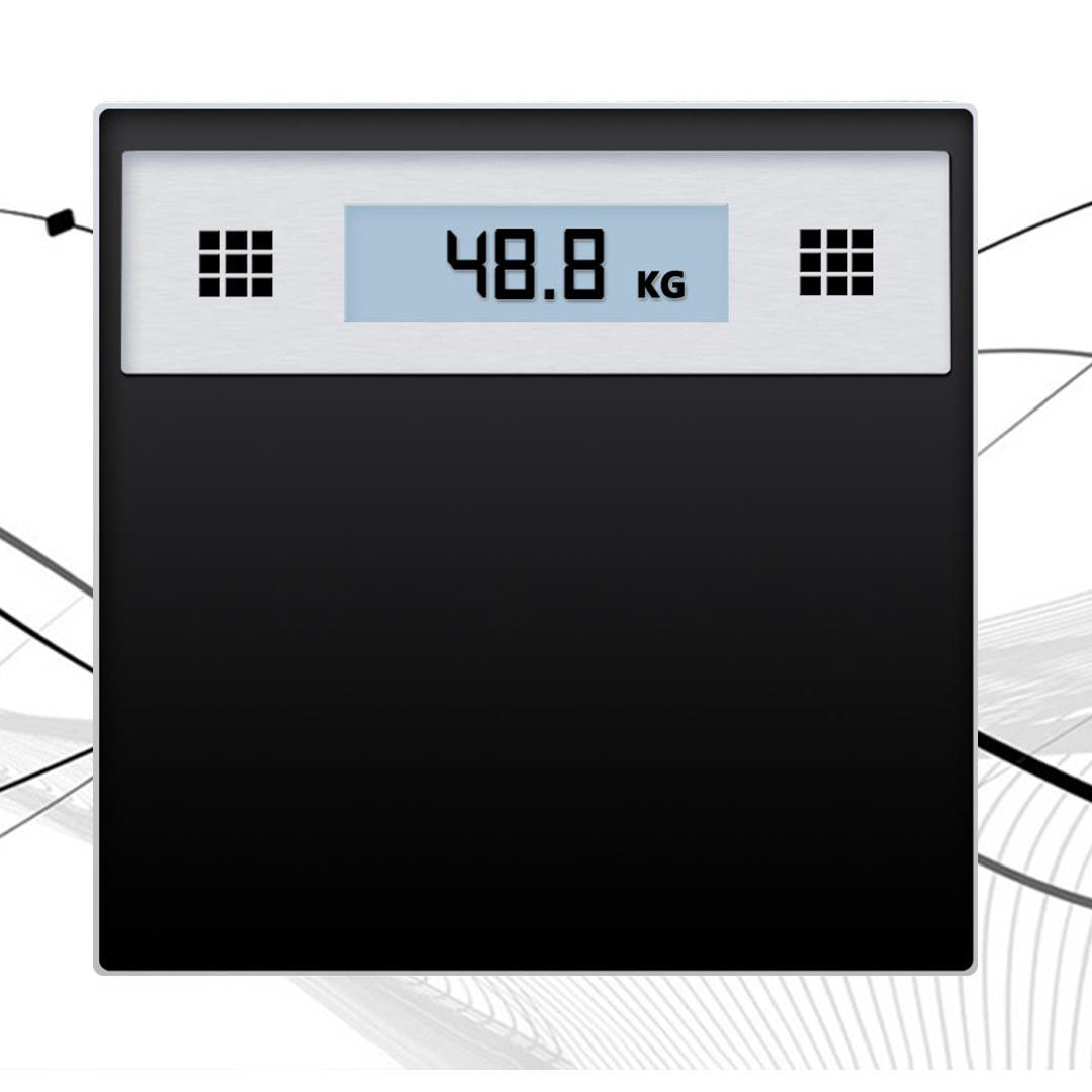SOGA 180kg Electronic Talking Scale Weight Fitness Glass Bathroom Scale LCD Display Stainless
